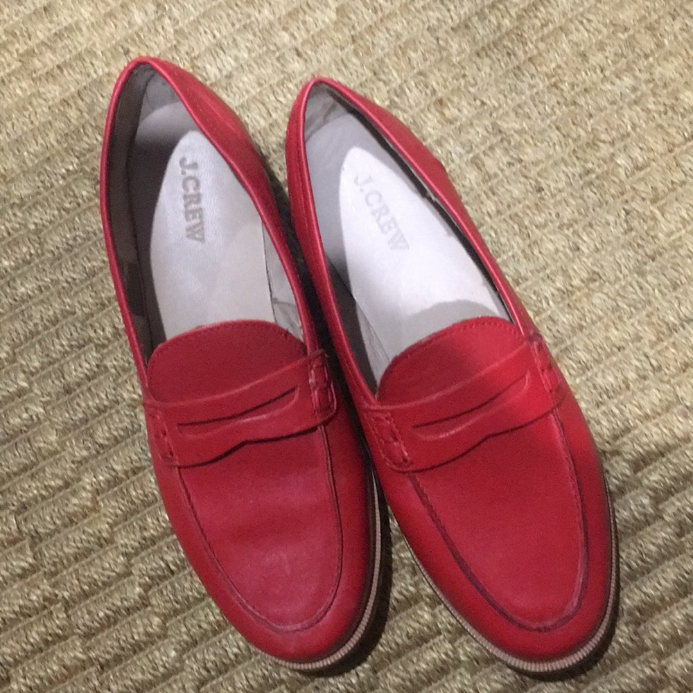 Jcrew Italian leather loafers size 8.5 nwot